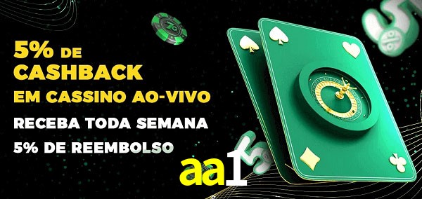 Promoções do cassino ao Vivo aa1